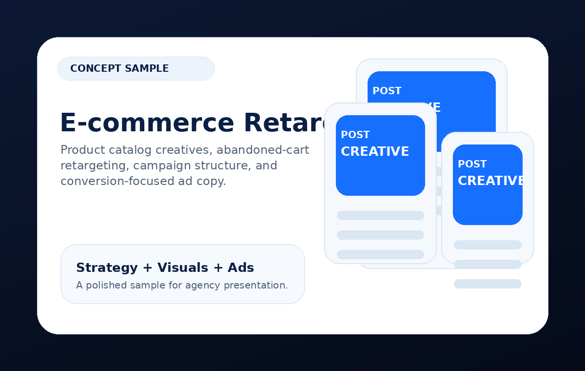 E-commerce retargeting campaign concept