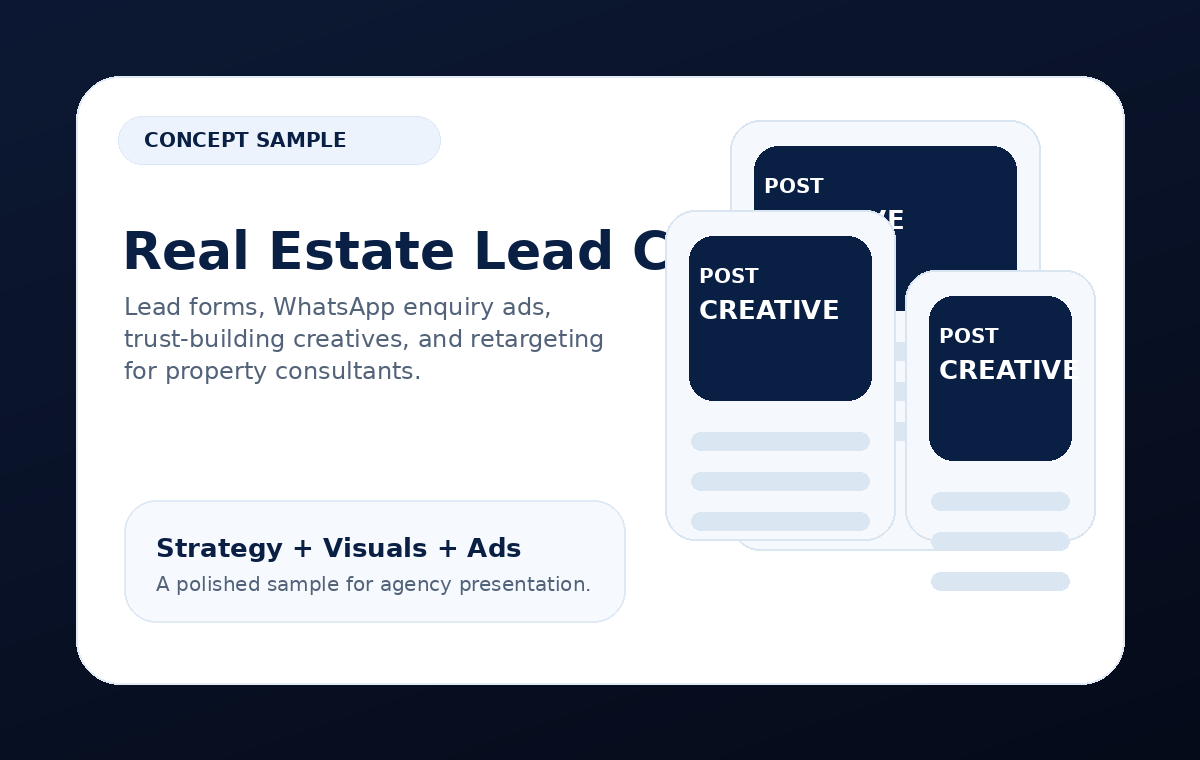 Real estate lead generation campaign concept