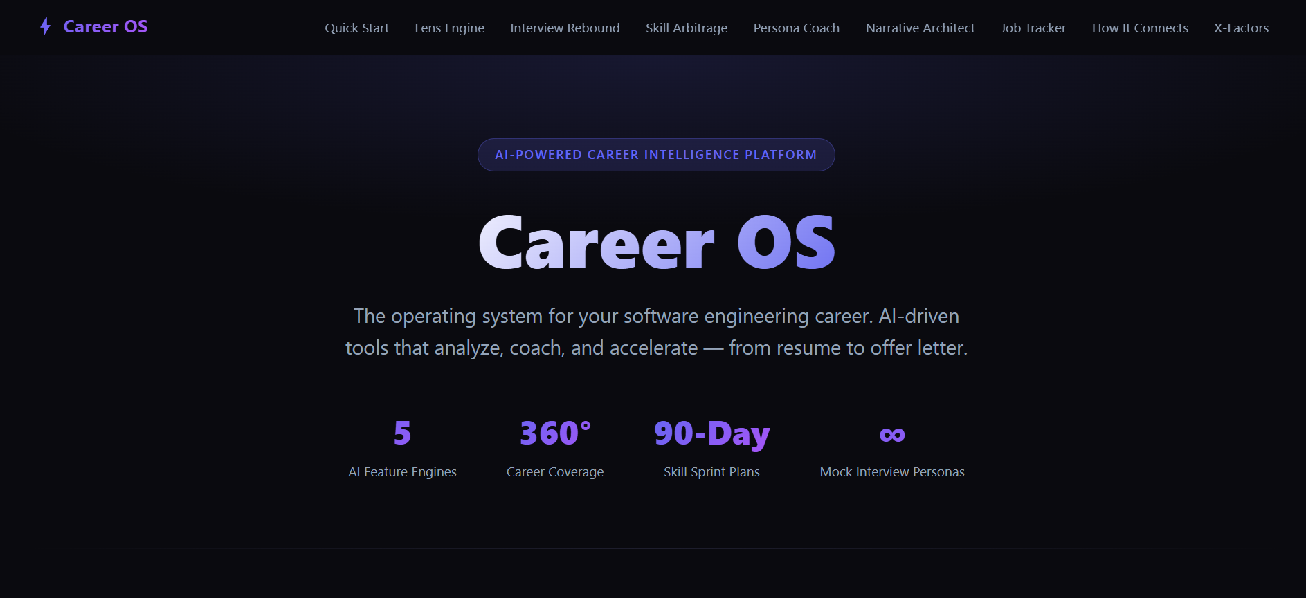 Career OS AI career platform
