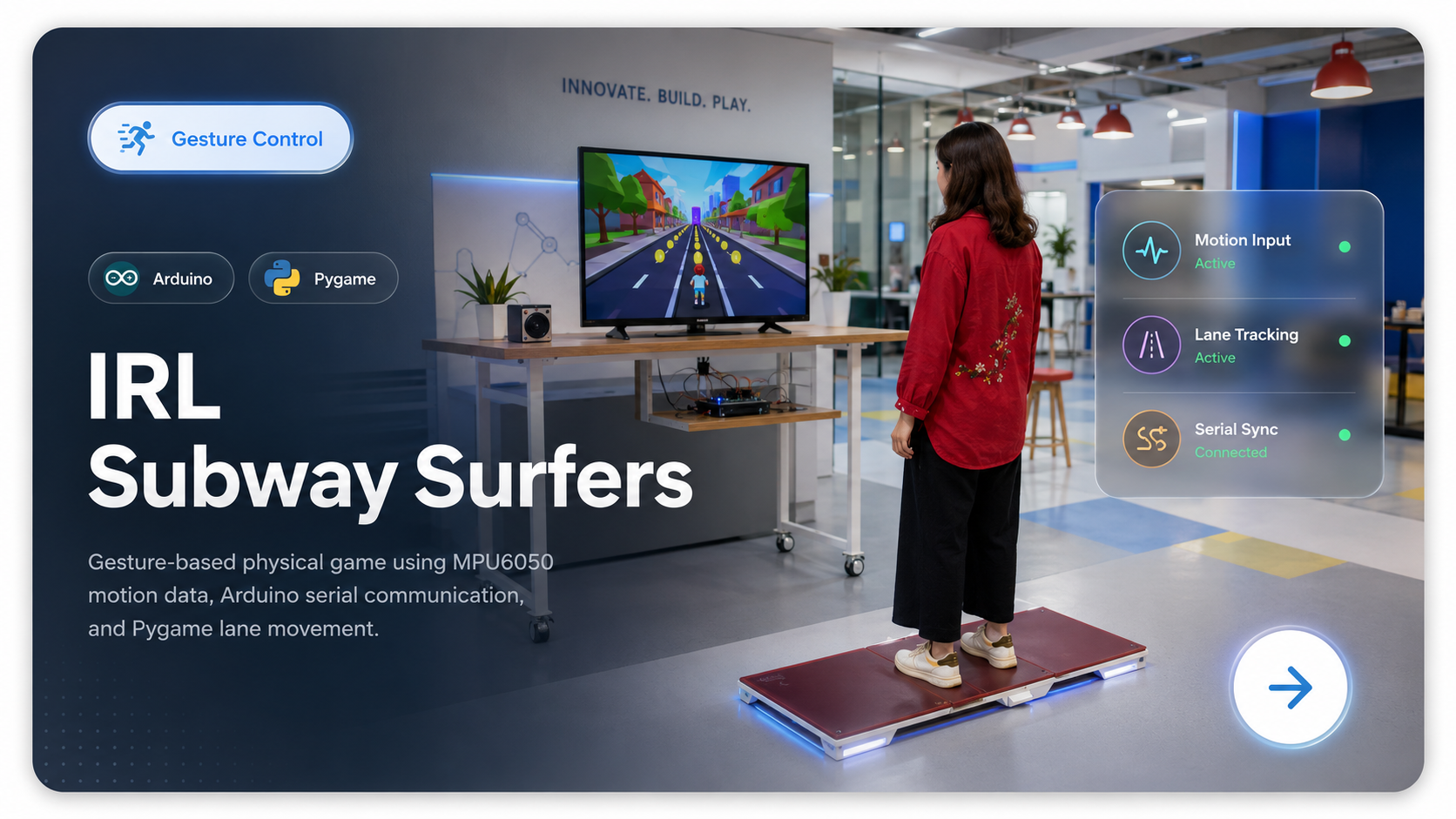 IRL Subway Surfers &mdash; Gesture Control